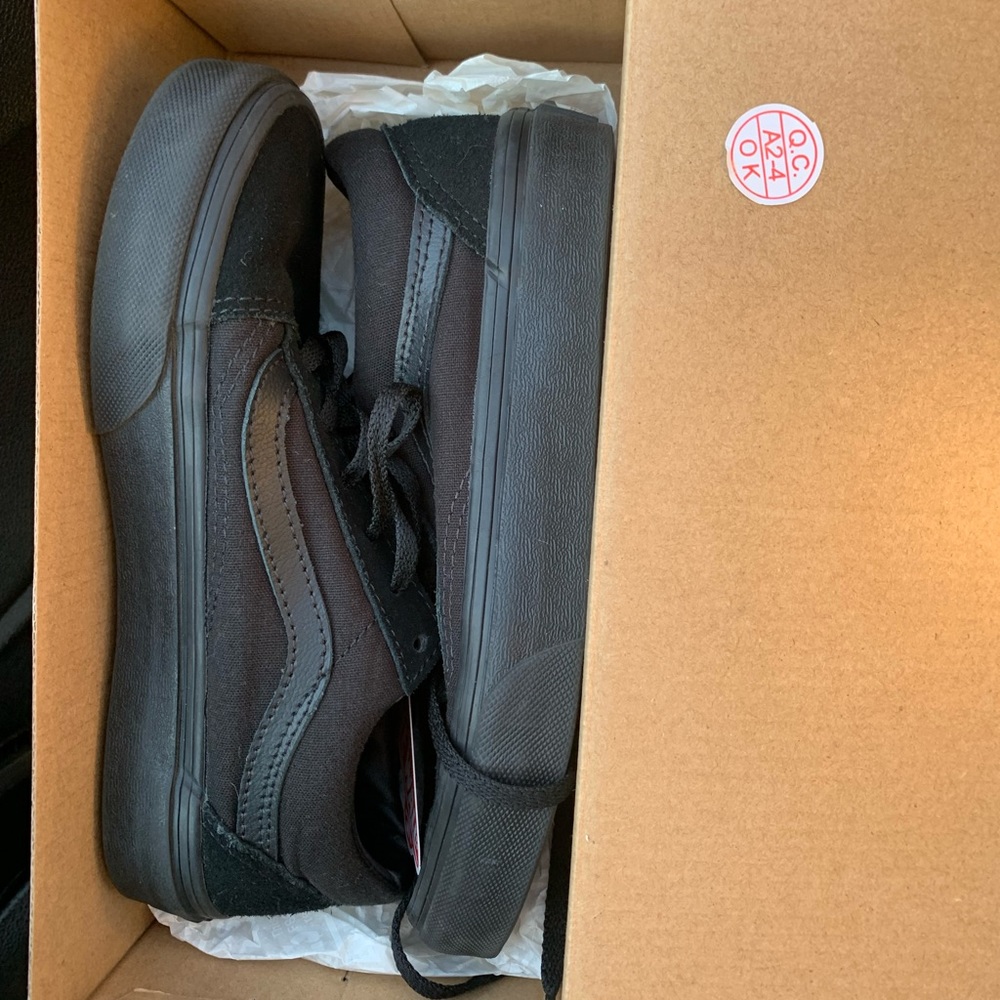 Kids Black Vans